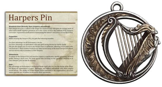 Harper Pin – RP item – PRESUPPORTED – Illustrated and Stats – 32mm scale