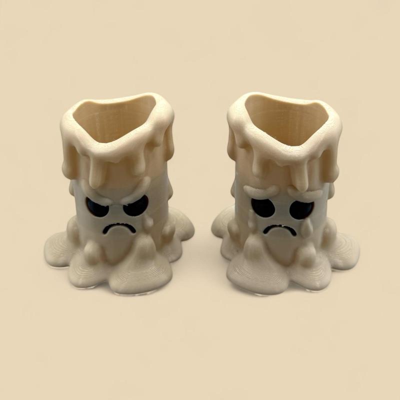 Melting Mood Candle Duo – Sad & Angry Tea Light Holders