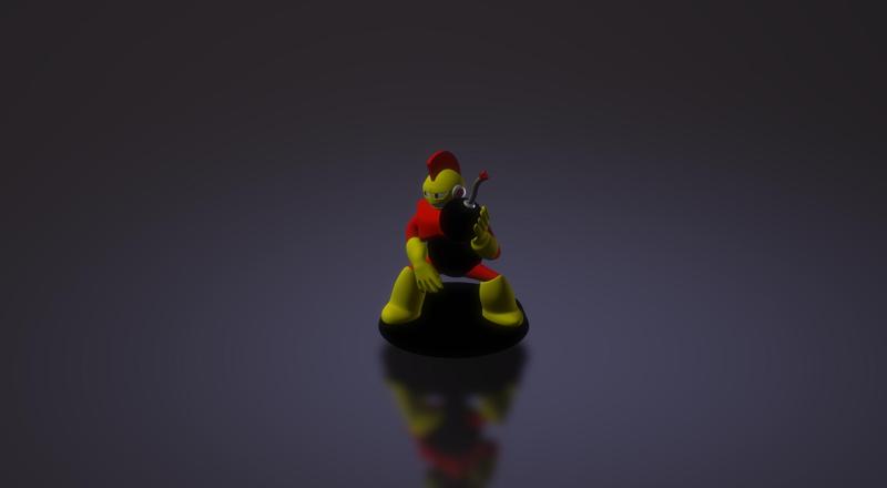 Bombman – Megaman 1 – Robot Master – Figure and Miniature