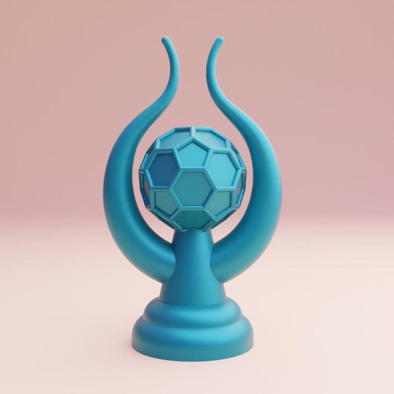 3d printing stl file of soccer trophy for 3d printer