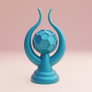 3d printing stl file of soccer trophy for 3d printer