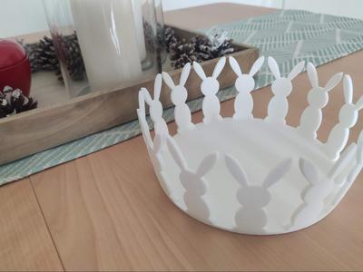 Decorative Bowl with Bunnies – Version 1