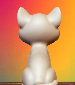 Curious Kitten Figurine
