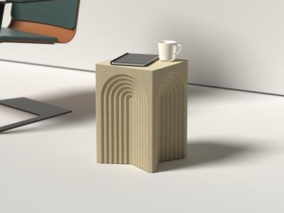 Arch Retro – Fully 3D printed coffee table – SIDE Collection