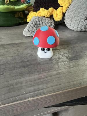 Happy Mushy Mushroom Clicky Fidget and Keychain