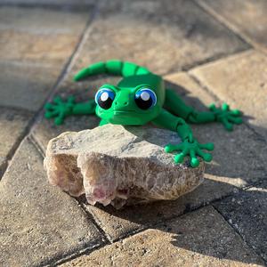 Cute Articulated Lizard, Print-In-Place Parts, Cute Flexi – NO AMS Required