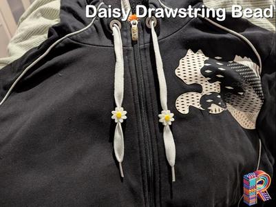 Daisy Hoodie Drawstring Bead