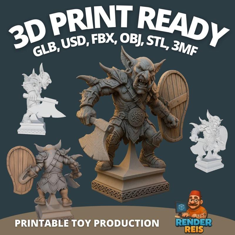 Jauk Stomper  Giant Creature Fantasy Figurine Model for