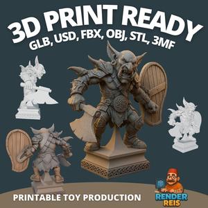 Jauk Stomper  Giant Creature Fantasy Figurine Model for