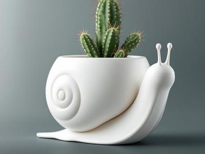 Snail Pot & Vase – Unique Home Decoration
