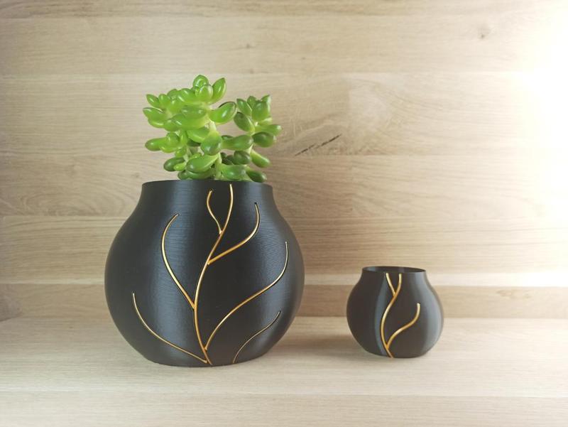 Inserted filaments flower pots - "Tree"