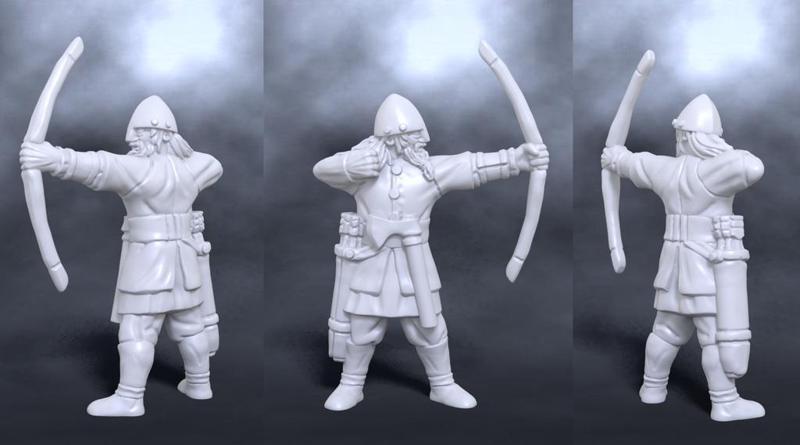 Medieval nordic bowman archer