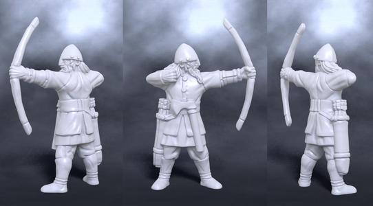 Medieval nordic bowman archer