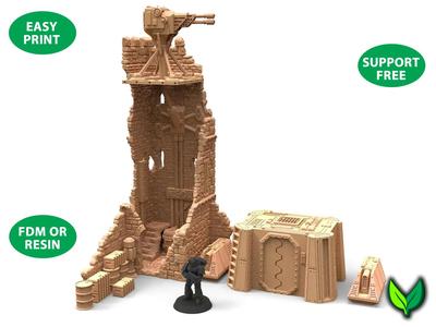 Fantasy Castle Ruins 40K Upgrade Modular Terrain