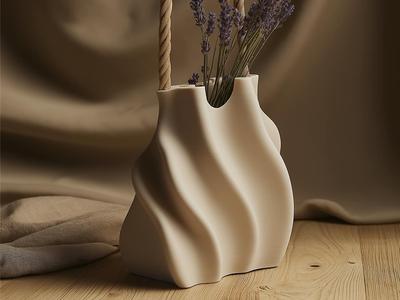 Drape Tote Vase for Chic 3D Printable Home Decor