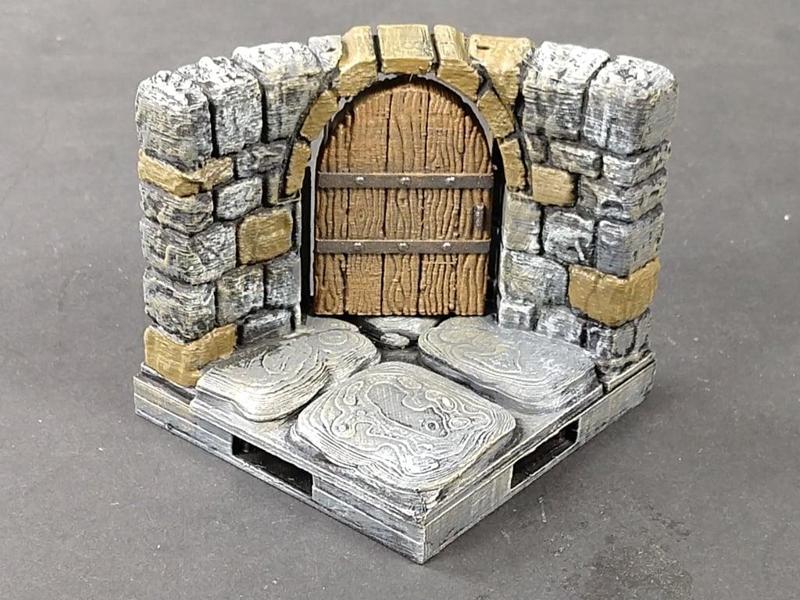 OpenForge 2.0 Dungeon Stone Curved Doors