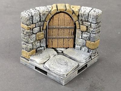 OpenForge 2.0 Dungeon Stone Curved Doors