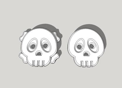 Cute Skull Shirt Buttons