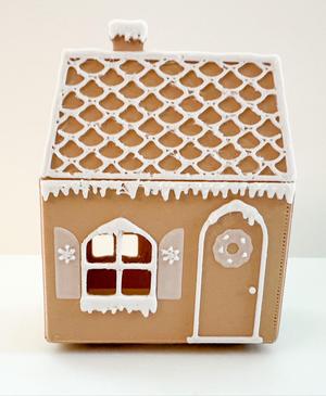 Mini Paper Bag Gingerbread Houses (for tea lights)