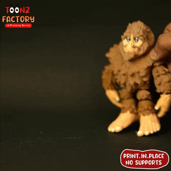 PRINT-IN-PLACE CUTE BIGFOOT ARTICULATED