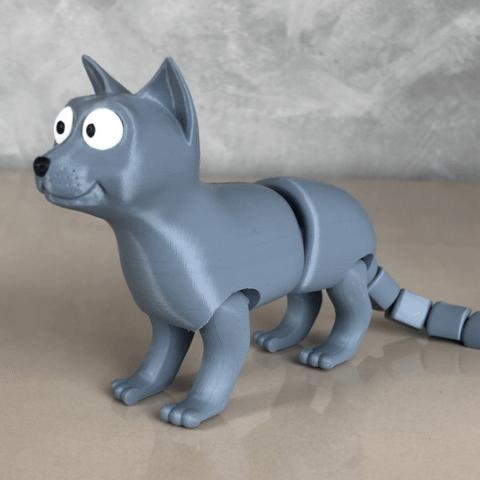 Cat – Print in Place – No Supports – Articulated