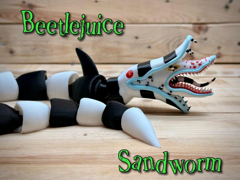 Beetjuice inspired sandworm