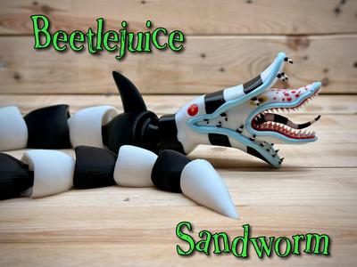 Beetjuice inspired sandworm