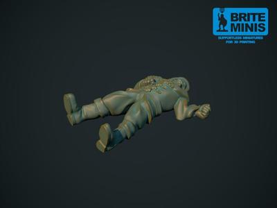 Casualty 28mm (supportless, FDM friendly)