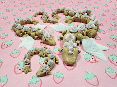 Articulated Ice Cream Dragon Flexi (Various Sizes)