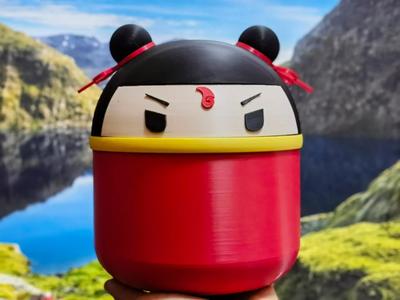 Nezha Desktop Flip-Top Trash Can/Storage Box (No AMS Required)