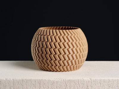 Sphere Planter Zigzag (vase mode)