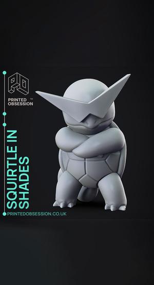 Squirtle with Shades – Pokemon – Fan Art