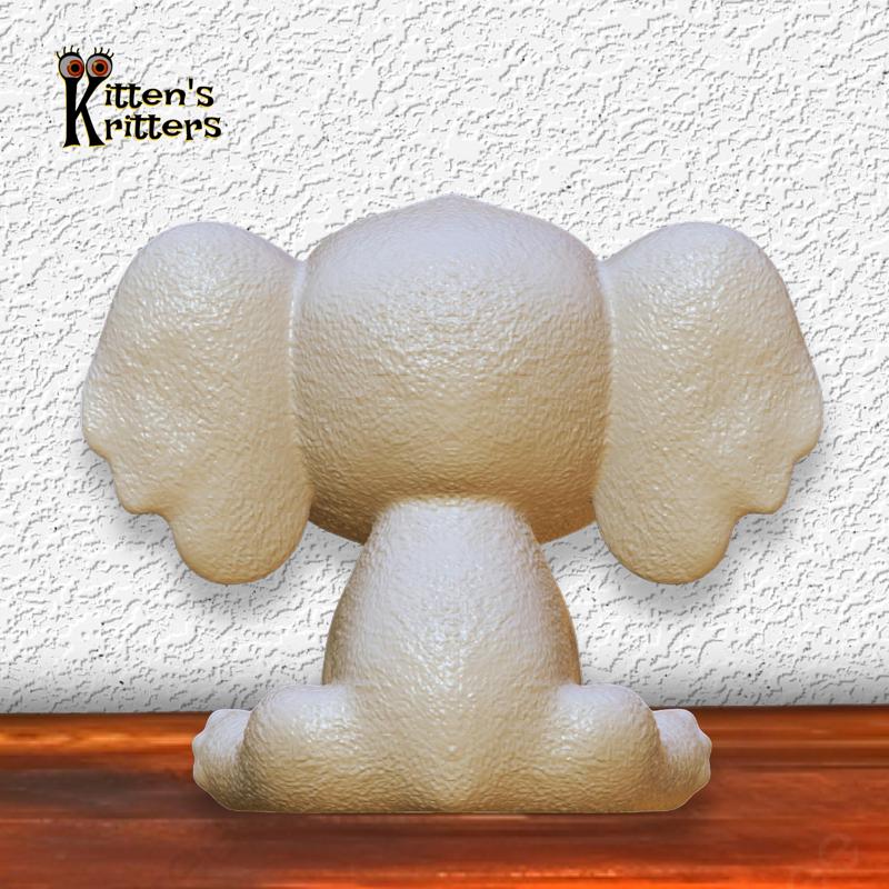 Baby Elephant Figurine African Safari Decor