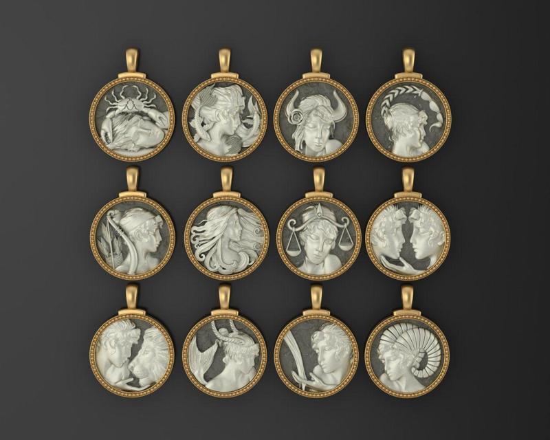 Horoscope Zodiac sign  3D Model Collection