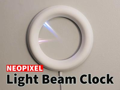Neopixel Light Beam Clock