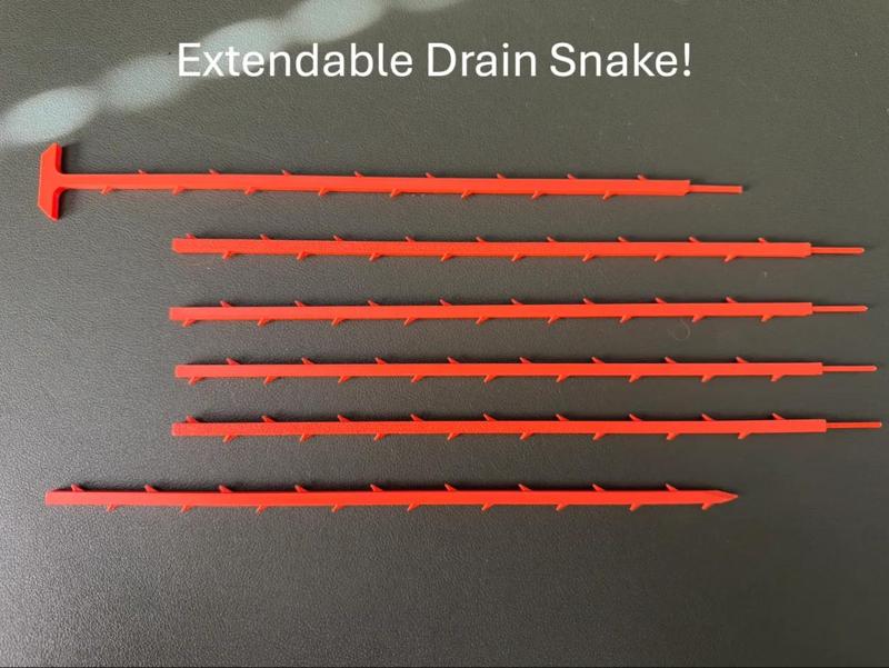 Extendable Drain Snake, Modular Drain Cleaner