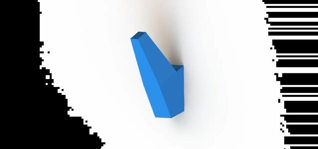 Low poly coat hook