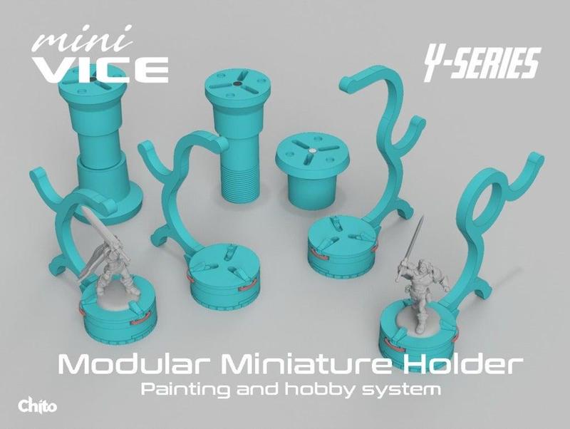 miniVICE Y-Series – Modular miniature holder, painting and hobby system