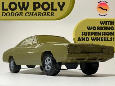 Low-Poly Dodge Charger 500 – Modular Cars