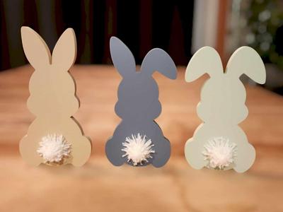 Easter bunny fluffy tail
