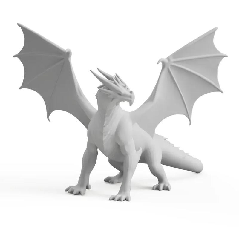 Majestic Dragon with its wings wide