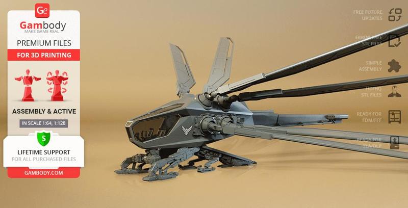 Ornithopter Dune 3D Printing Model | Assembly + Action