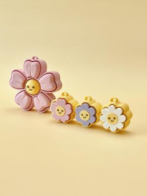 Multi Smiley Flower Button + Mini Bonus
