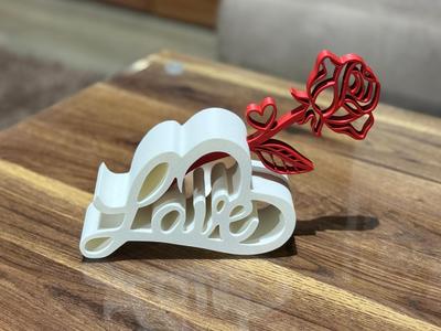MOTHERS DAY / VALENTINE – LOVE STAND WITH HEART