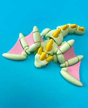 baby classic dragon — articulated flexi print-in-place fidget fantasy creature
