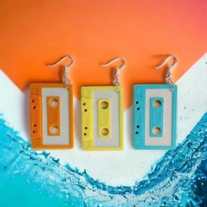 Casette Earrings 3D Print Stl File