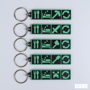 Eat Sleep MINECRAFT Repeat Keychain