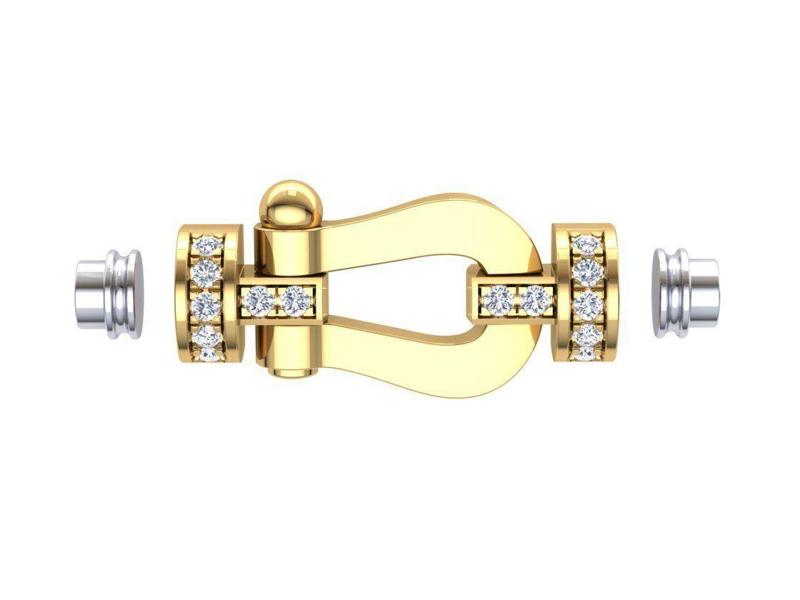 Force Medium diamond bracelet 3D print model