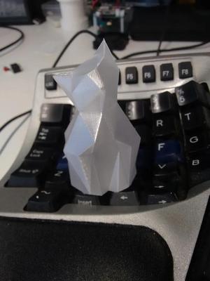 Inquisitive Low-poly cat