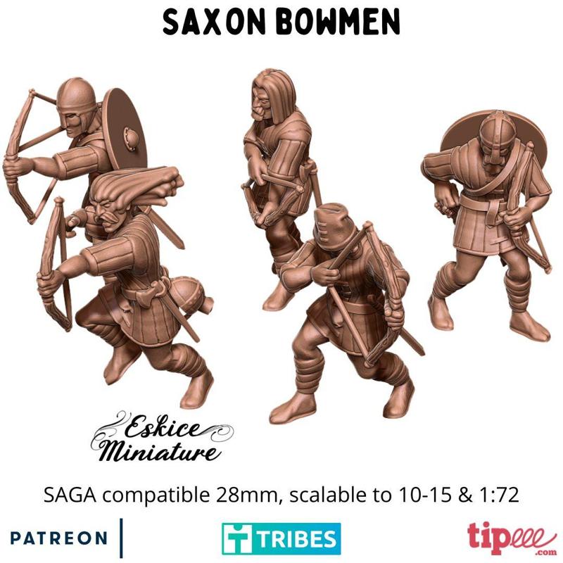 Saxon bowmen – 28mm